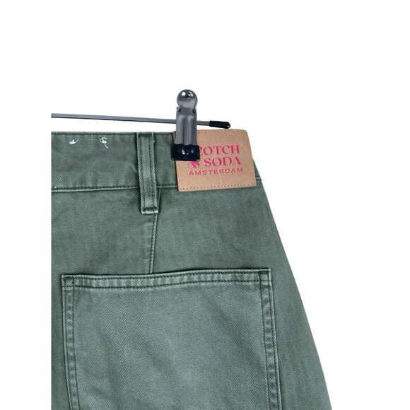 Scotch & Soda Floral-Embroidery Wide-Leg Trousers Pip Womens Green 26/30 Read - Picture 6 of 16